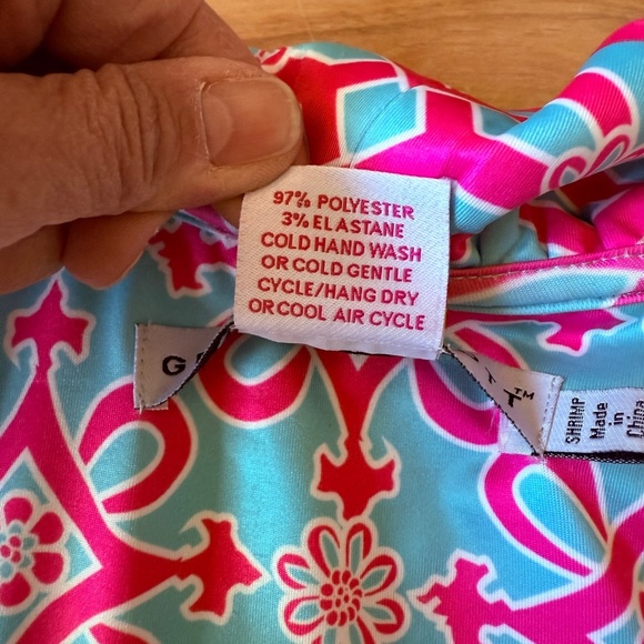 GRETCHEN SCOTT DESIGNS  RUFFNECK DRESS SCALLOP NECKLINE SHIFT STRETCH JERSEY SM - Picture 12 of 13